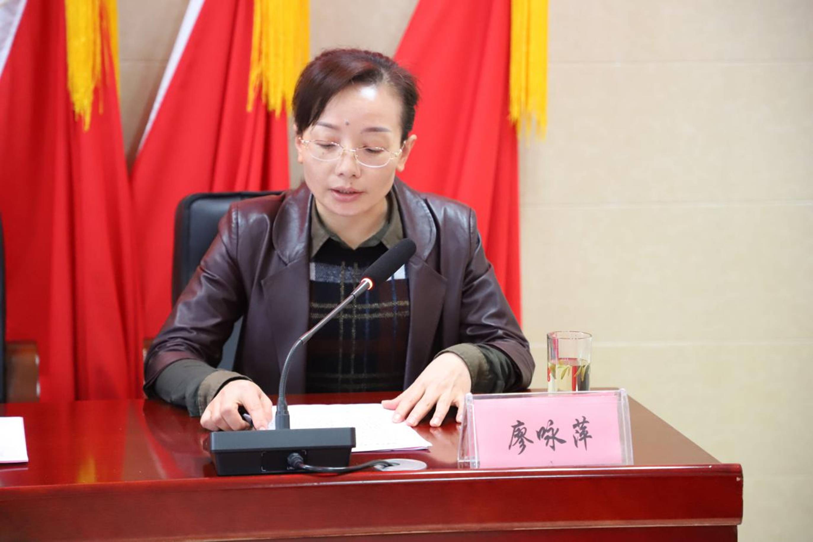 湄潭县卫生健康局副局长廖咏萍致欢迎辞